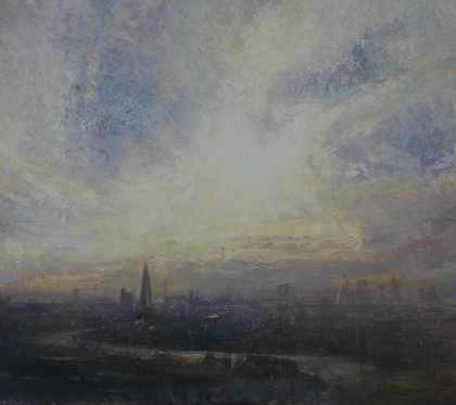 Late evening, Thames by Benjamin Warner