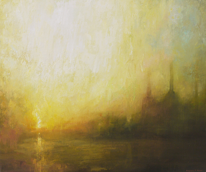 Sunrise, Battersea Power Station II by Benjamin Warner