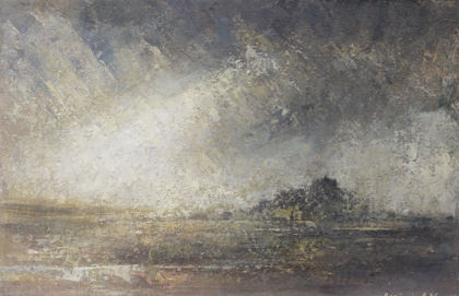 Storm, St Michaels Mount by Benjamin Warner