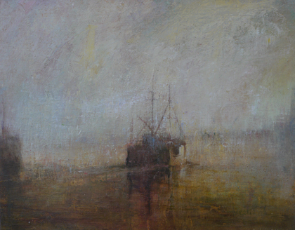 Sunrise, leaving Newlyn Harbour by Benjamin Warner