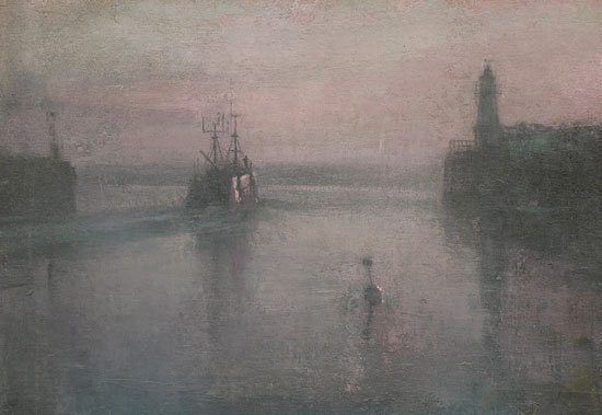 Morning mist, Newlyn by Benjamin Warner