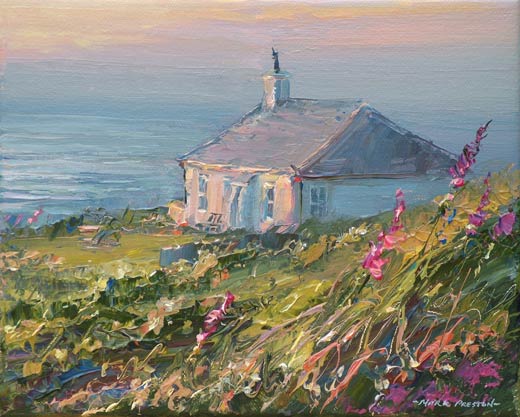 Last sunlight, Veor Cottage by Mark Preston