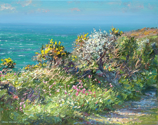 Gorse, Blackthorn and Red Campion, Zennor by Mark Preston
