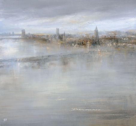 A misty evening, view from the London Eye by Amanda Hoskin