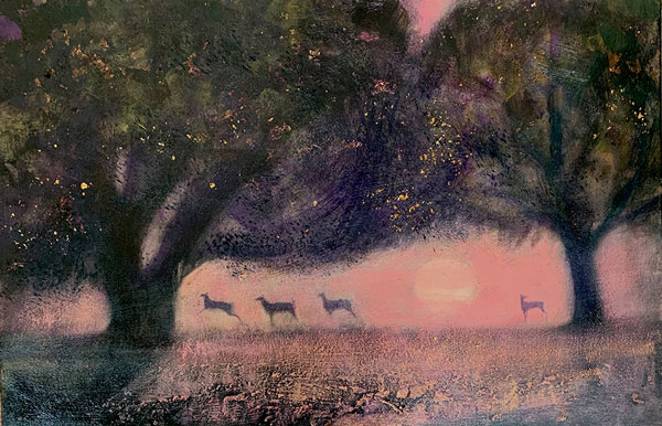 Under the leafing trees by Catherine Hyde