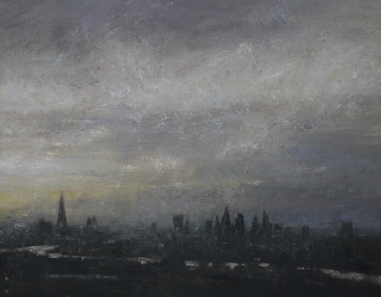 Dusk, Thames and London skyline by Benjamin Warner