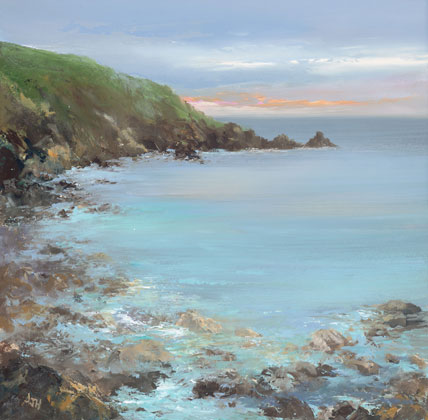 Evening Light at Lamorna Cove by Amanda Hoskin