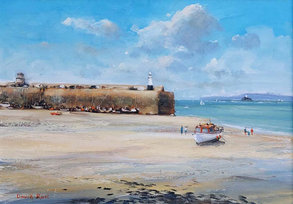 Waiting for the tide St Ives by David Rust