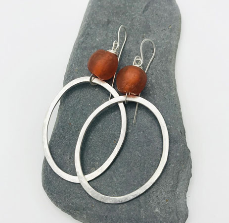 JWW 733 Large Rockpool earrings by Jen Williams