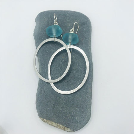 JWW 739 Large Rockpool earrings by Jen Williams