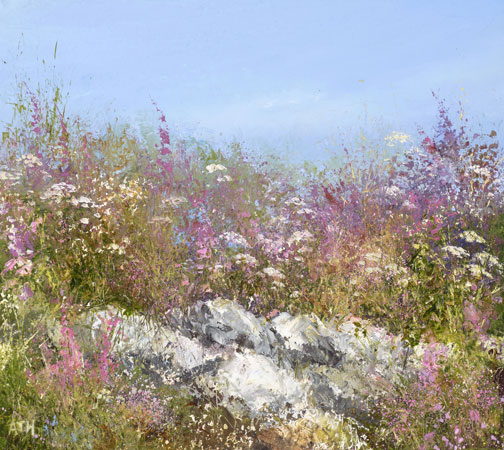 An abundance of wild flowers on St Martins, Isles of Scilly by Amanda Hoskin