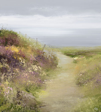 'Exploring', Zennor Path by Amanda Hoskin