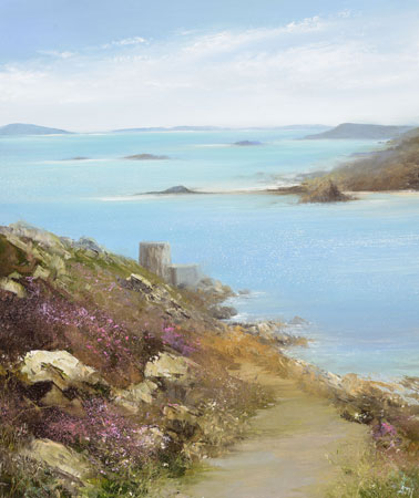 Walking around the Island, Cromwell's Castle, Tresco by Amanda Hoskin