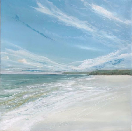 Porthcurno Beach by Jane Skingley
