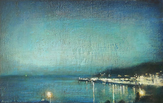 Still evening, Newlyn by Benjamin Warner