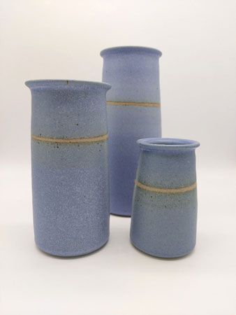 Blue Large vase by Tony Gant