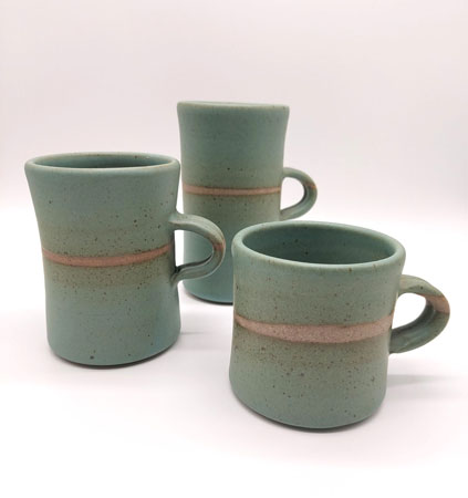 Green Coffee mug by Tony Gant
