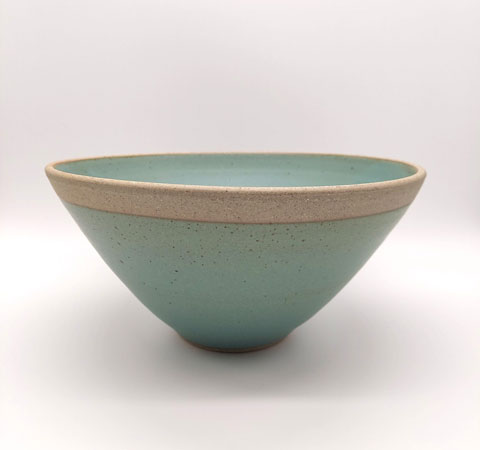 Green Medium bowl by Tony Gant