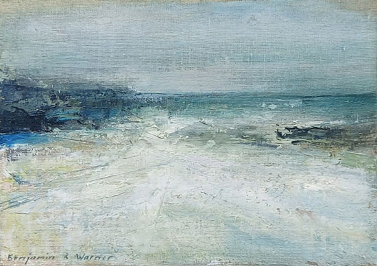 Incoming tide Godrevy by Benjamin Warner