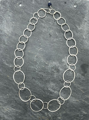 Ebb and Flow silver Rockpool necklace JW 850 by Jen Williams