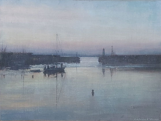 Tranquil morning, Newlyn Harbour by Benjamin Warner