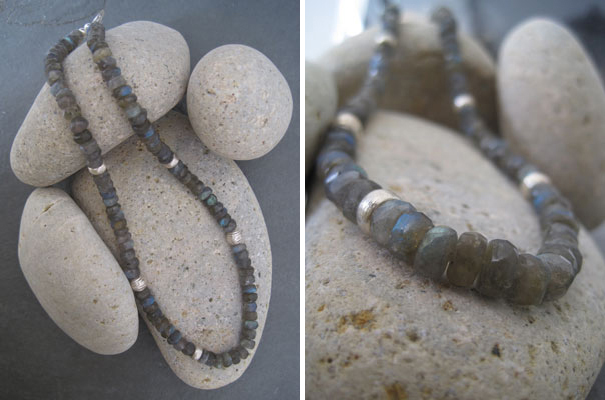 Labradorite and silver necklace (JA 470) by Jan Allison