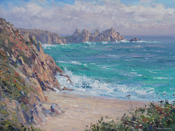 September Morning, Porthcurno by Mark Preston