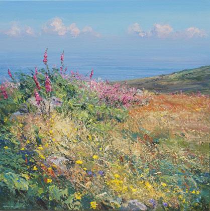 Cornish Hedge above Morvah by Mark Preston