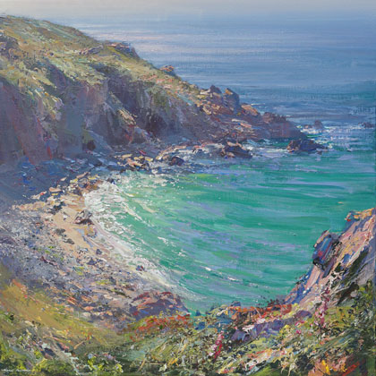 Turquoise Water, Veor Cove by Mark Preston