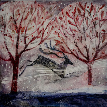 The falling snow by Catherine Hyde