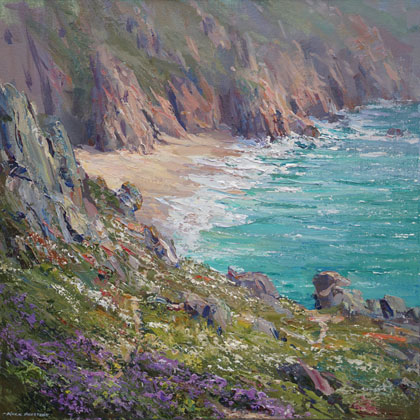 Pathway down to Pedn Vounder, Porthcurno by Mark Preston