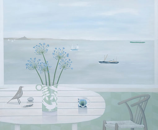 Agapanthus and Eames house bird by Gemma Pearce