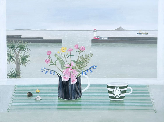Wildflowers, Newlyn Harbour by Gemma Pearce