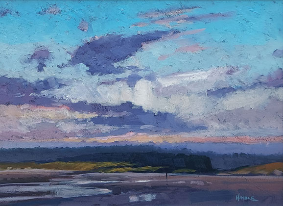 Evening sky over the river, Marazion by Mike Hindle