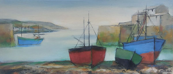 Beached fishing craft by Michael Praed