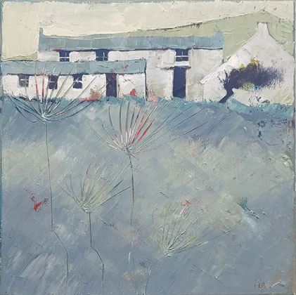 Farm blue by John Piper