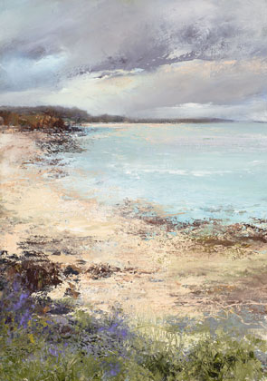 Storm is forecast, for now all is calm, Hell Bay Bryher by Amanda Hoskin