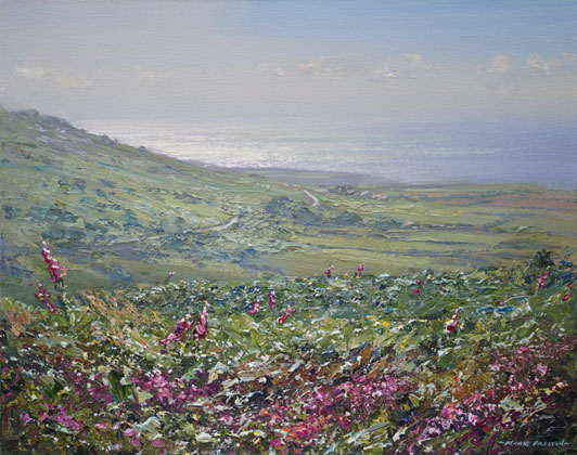Sunlit Sea from Rosewall Hill by Mark Preston