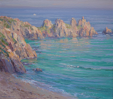 Last Sunlight on Logan's Rock by Mark Preston