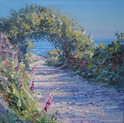 Evening Light, Lane to Prussia Cove by Mark Preston