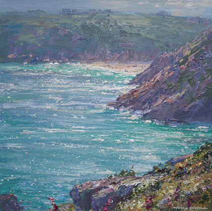Turquoise Waters, Porthcurno by Mark Preston