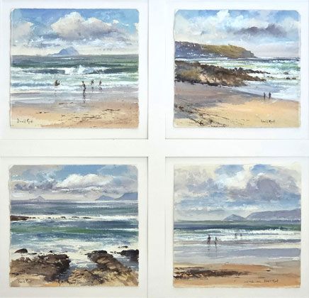 Four sea studies by David Rust