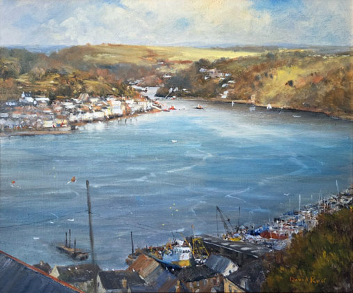 Over Fowey Harbour  by David Rust