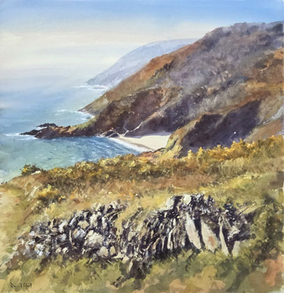 Coastal path from West Portholland by David Rust