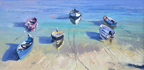 Summer colours, Mousehole Harbour by Mike Hindle
